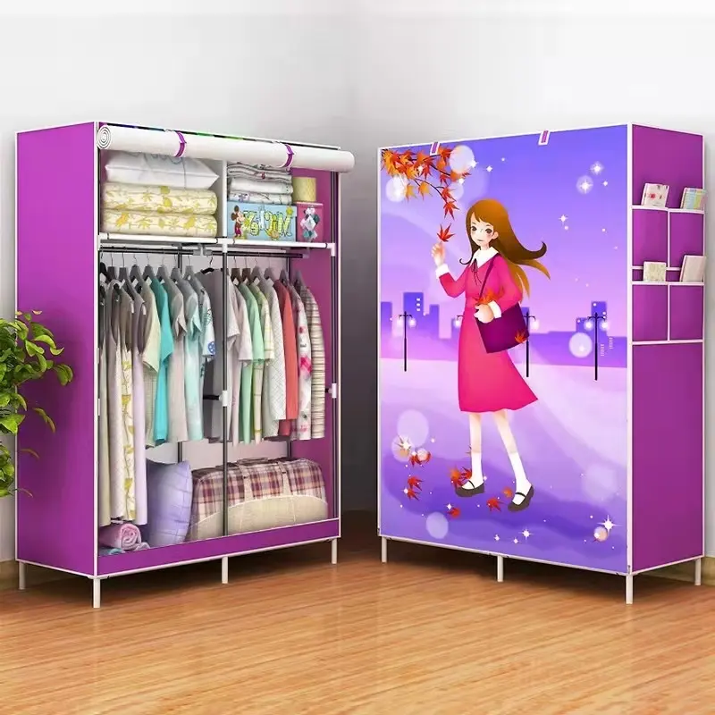 Organizador de armário portátil, cor personalizada, diy, roupas, dobrável, armário, plástico, organizador, cubo, armário, closet para roupas