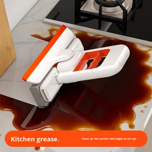 Serpillère de bureau compacte en coton avec essuie-glace, éponge portative sans lavage, absorption d'eau, conception pliable en collodion et plastique pour salle de bain - Product Image 4