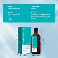 LANTHOME Vente en gros d'huile d'argan marocaine 100ML pointes fourchues Produits de soins capillaires lisses Huile d'argan marocaine biologique pour réparer les cheveux