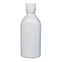 Bouteille en plastique HDPE blanche de 200 ml, forme cylindrique, avec bouchon à vis et pulvérisateur |   Bouteille en plastique de qualité pharmaceutique pour liquides |   Vente en gros