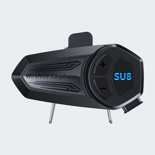 Cheap SU8 Wireless Motorcycle Riders Headset Motorbike Riding Helmet Headphones with Voice Assistant