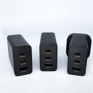 Chargeur rapide <span class=keywords><strong>65W</strong></span> 3 ports 2C1A PD3.0 SFC2.0 AFC, <span class=keywords><strong>adaptateur</strong></span> mural simple <span class=keywords><strong>65W</strong></span>/25W/15W pour Samsung iPhone Ordinateur portable - Product Image 2
