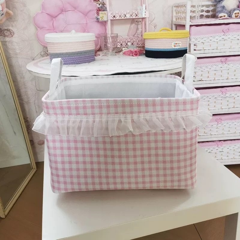 dentelle rose 40*30*25cm