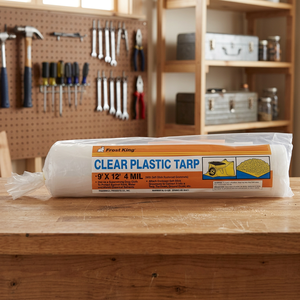 Clear <b>Plastic</b> Tarp 9 X 12 4 Mil With Grommets For Painting And Outdoor Use - Product Image 2
