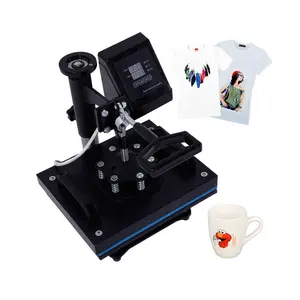 Manual Heat Press Machine Tile T-Shirt Mug Use Digital Heat Transfer Printing Machine