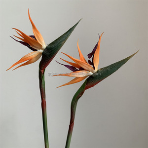 B-775 Flores Artificiales Decorativas para el Hogar y Hoteles, Planta Simulada de Strelitzia, Flores Tropicales Artificiales con Tacto Real, Ave del Paraíso - Product Image 6