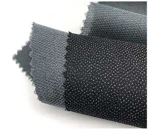 Cho áo khoác may <span class=keywords><strong>interlining</strong></span> vải Afghanistan Pakistan vải dệt kim màu đen dệt 100% Polyester dính vải PES keo - Product Image 6