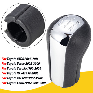Toyota Manual Gear <b>Shift</b> <b>Knob</b> Leather 5 Speed 6 Speed Ergonomic Design For Corolla RAV4 - Product Image 5
