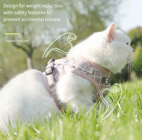 Harnais Poitrail en Maille Double Couche en Coton Écologique Style Gilet pour Chiens Petits et Moyens (XS, S, M) – Respirant et Confortable – Meilleures Ventes