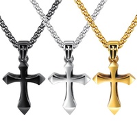 Commercio all'ingrosso Religione Design Unisex Della Collana Croce Celtica a Forma di Freccia Collana
