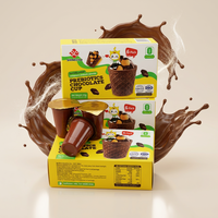 Biscuits gaufrettes au chocolat individuels, croustillants et portables, formule personnalisée, marque privée, prébiotiques ajoutés, favorables à la santé intestinale