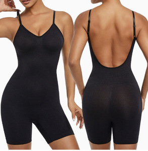 Body Moldeador Sin Costuras de Espalda Baja para Mujer, Control de Abdomen, Levantador de Cadera, Moldeador de Cuerpo Completo, Sin Espalda, Tipo Mono, Corsé Delgado hasta la Mitad del Muslo - Product Image 1
