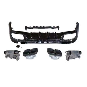 Puntas de Escape Nuevas de Estilo Contemporáneo en Negro Brillante/Estilo Carbono para <span class=keywords><strong>Mercedes</strong></span>-<span class=keywords><strong>Benz</strong></span> <span class=keywords><strong>AMG</strong></span> <span class=keywords><strong>C63</strong></span> Clase C W206 <span class=keywords><strong>2022</strong></span>-2025 - Product Image 4