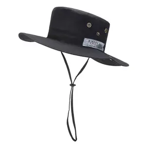2024 Wholesale custom girls beach hats Sunscreen Hat Outdoor wide brim Fisherman Bucket folding sun Cap