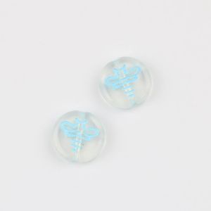 Crystal Czech Glass DIY <strong>Bracelet</strong> 10*<strong>11mm</strong> Blue Round Butterfly Loose Crystal <strong>Beads</strong> Imported Accessory - Product Image 6