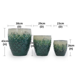 <span class=keywords><strong>Grand</strong></span> <span class=keywords><strong>pot</strong></span> de fleurs <span class=keywords><strong>en</strong></span> céramique écologique avec trou de drainage, finition émaillée, durable, design moderne et classique pour une utilisation <span class=keywords><strong>en</strong></span> intérieur/extérieur - Product Image 6