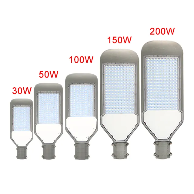 Kcd lâmpadas solares externas de alumínio, ip65, para áreas externas, led de rua, 30w, 50w, 100w, 150w e 200w