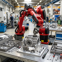 Nouvelle station de soudage robotisée automatique à 6 axes en acier, facile à utiliser, avec alimentation triphasée 380V et garantie d'un an