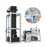 Machine à glaçons automatiques, machine à glace commerciale, refroidissement par eau pour usine de refroidissement