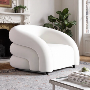 Poltrona Moderna a Sacco in Tessuto, Nuovo Design, Sedia Relax per Soggiorno, Arredamento Casa - Product Image 1