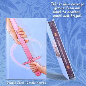Blue Hardcover <b>Book</b> Printing Stenciled Edge Art <b>Books</b> Fiction Novel Printing Manufacturer Spot UV with Sprayed Edges - Product Image 2