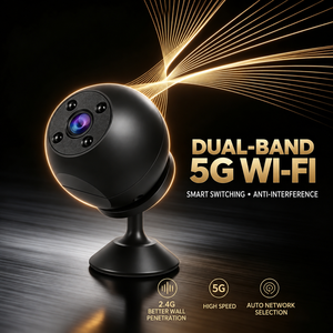 กล้องรักษาความปลอดภัย C8Mini WiFi 1MP, ดูอัลแบนด์ 2.4G&5G, การเชื่อมต่อออฟไลน์แบบฮอตสปอต 50M AP, ระบบมองเห็นกลางคืนด้วยอินฟราเรด, ระบบตรวจจับความเคลื่อนไหว - Product Image 4