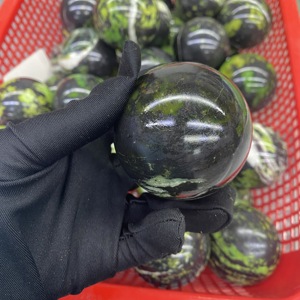 Esfera <span class=keywords><strong>de</strong></span> Ópalo Verde <span class=keywords><strong>de</strong></span> Alta Calidad, Cristal Espiritual Natural, Artesanía <span class=keywords><strong>de</strong></span> Piedras Preciosas, para Regalo - Product Image 5