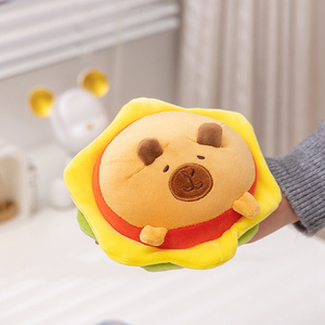 Commercio all'ingrosso di peluche pane Croissant Hamburger farcito bambola per bambini regalo di compleanno morbido pane peluche Croissant Hamburger Doll - Product Image 3