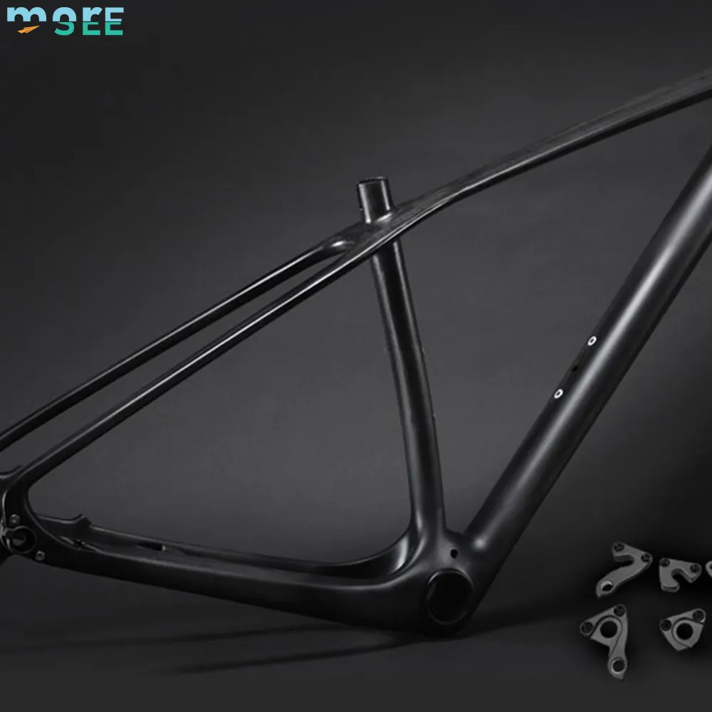 SeeMore T800 Carbon Fiber Fat Bike Frame Rigid Fork Unbranded Mountain Bike Frame Set for 26 27.5 29 Inch Wheels