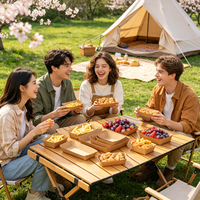 Barquettes jetables en papier kraft à ouverture supérieure pour frites, poulet frit et saucisses grillées – Contenants à emporter pour BBQ