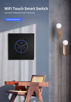 Anjielo pour interrupteur mural intelligent WiFi RTOS, 1 ensemble, capteur tactile, interrupteur d'éclairage LED 240V max, IP65, compatible maison, application Smart Life