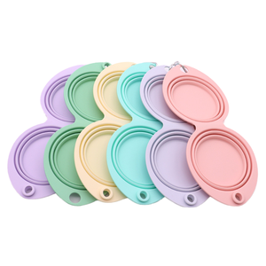 Bol pliable automatique en plastique de couleur unie, étanche, pour animaux de compagnie (chats et chiens), petits animaux, voyage - Product Image 2