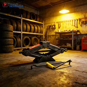 シザーリフトジャッキ 溝付き安定型 1トン ユニバーサル油圧リフト 車用シザージャッキ - Product Image 3