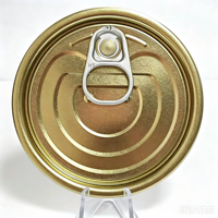 Vente en gros d'usine 214 #   Couverture de boîte en fer blanc de 69,9 mm à ouverture facile pour viande en conserve