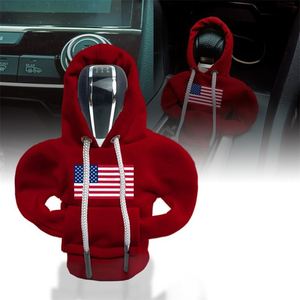 Wholesale Car Shift Cover Personalized Hoodie American Flag Sweater Handle Cover Shift Universal Car <b>Interior</b> <b>Accessories</b> - Product Image 1