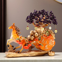 Arbre de la Fortune en Résine Époxy pour la Maison, Décoration de Salon, Meuble à Vin, Entrée, Porte-Bonheur, Fête