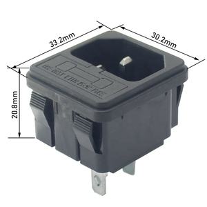 <span class=keywords><strong>Presa</strong></span> AC-02 Tipo Scheda per Montaggio a <span class=keywords><strong>Pannello</strong></span> o <span class=keywords><strong>Presa</strong></span> AC con Scatola Portafusibili - Product Image 2