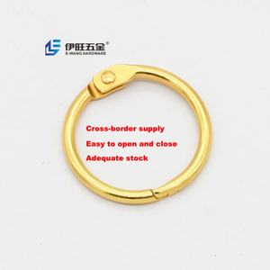 YIWANG 0.75 Inch Gold Metal <b>Book</b> Rings Loose <b>Leaf</b> Binder <b>Book</b> Ring for Index Cards - Product Image 1