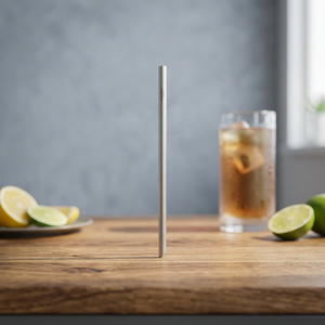 Custom Eco-Friendly Diamond-Tip Pure Titanium Thin Straw (Single) - Product Image 3