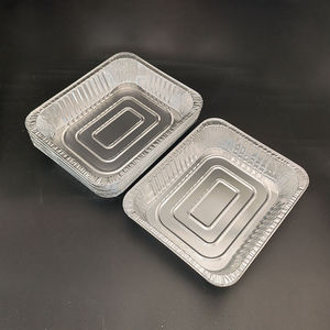 Plateau en aluminium épaissi pour la cuisine, la cuisson des plats et des casseroles, récipient alimentaire <span class=keywords><strong>jetable</strong></span> à emporter pour barbecue - Product Image 2