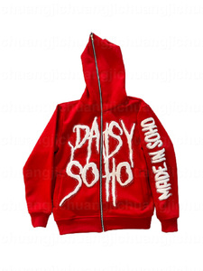 Sudadera con Capucha HG2002 Personalizada de Fábrica, Estilo Y2K, con Pedrería Bordada en 3D, de Alta Calidad, para Hombre - Product Image 4