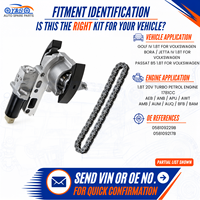 Kit de chaîne de distribution pour Volkswagen 1.8T 20V Golf IV Bora Jetta IV Passat B5 New Beetle 2PCS 058109229B Pièces de rechange moteur
