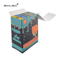 Boîte vide personnalisable en gros, style Packwood, écologique, doublée d'une éponge, avec revêtement UV, lamination mate et impression en relief