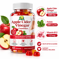 Bonbons gélifiés au vinaigre de cidre de pomme aux herbes naturelles chinoises pour adultes, soutien minceur OEM