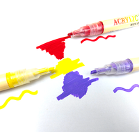 Stylos à peinture acrylique, marqueurs de qualité supérieure pour le bois, la toile, le verre, les travaux manuels, 12 couleurs