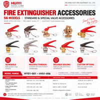 Vanne d'extincteur en laiton certifiée CE, pièce de rechange directe usine pour extincteurs à poudre sèche de 1 à 12 kg, personnalisation OEM