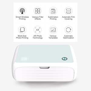 휴대용 300dpi HD AR 프린팅 USB+ 방수 방진 자동 열전사 6인치 컬러 포토 프린터 - Product Image 3