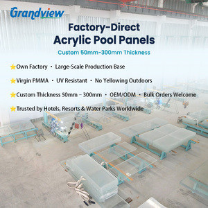 Panneaux acryliques transparents épais <span class=keywords><strong>de</strong></span> qualité aquarium Grandview UV Stable Cast PMMA pour piscine - Product Image 4