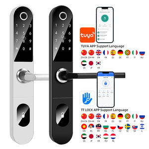 यूरोपीय मानक मोर्टिज़ ऐप इलेक्ट्रॉनिक ग्लास एल्यूमीनियम डोर स्मार्ट लॉक - Product Image 3