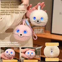 Peluche transfrontalière Lion de mer intelligent à l'IA, rembourrage en coton PP, taille 10 cm, pour les 14 ans et plus, compagnon de conversation, cadeau éducatif précoce
